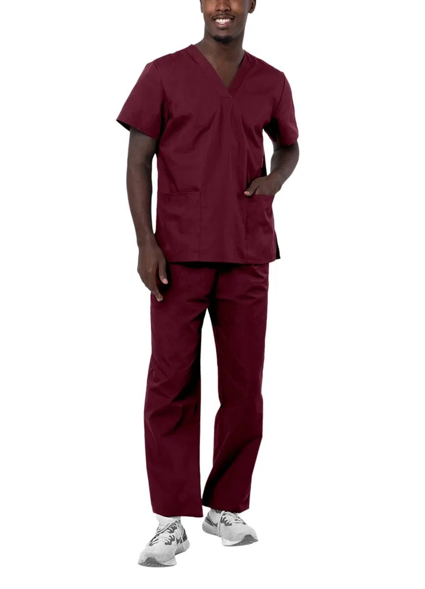 Adar Universal - Conjunto de uniforme médico unisex con cordón