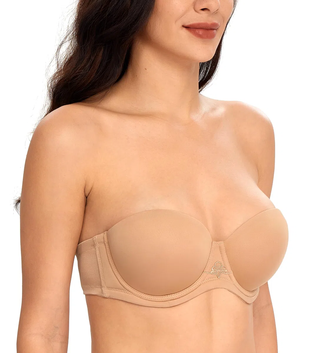 DotVol Sujetador Invisible Ajustable sin Tirantes para Mujer con Aros Push up Multiposiciones