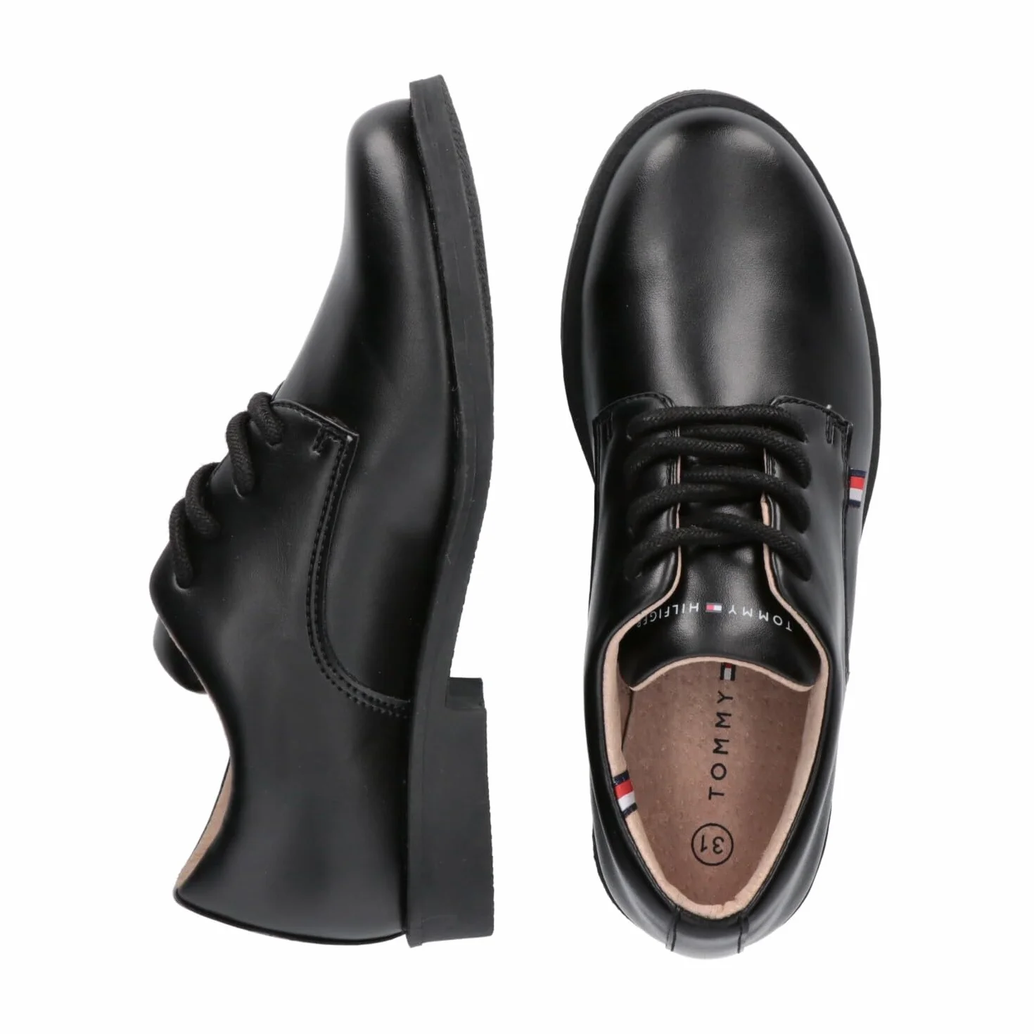 Tommy Hilfiger, Zapatos Suaves de Cordones, Samir, Negro, 30