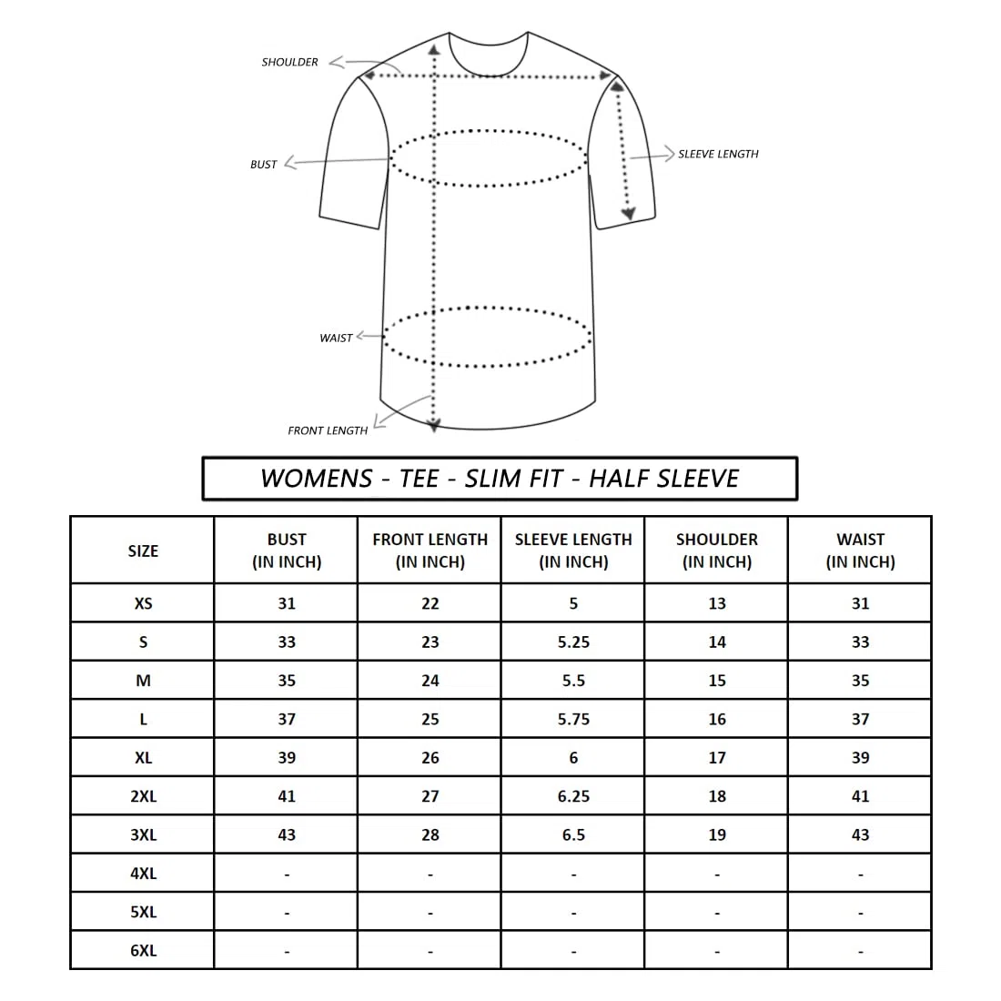 Bewakoof 243240_BK - Camiseta de manga corta con cuello redondo para mujer (paquete de 1)