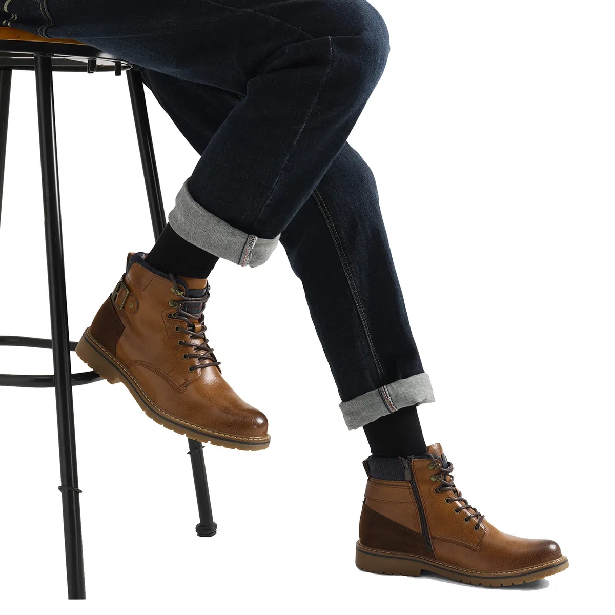 Bruno Marc Botas de Combate Militar para Hombres Botines de Moto Tactical para Hombre