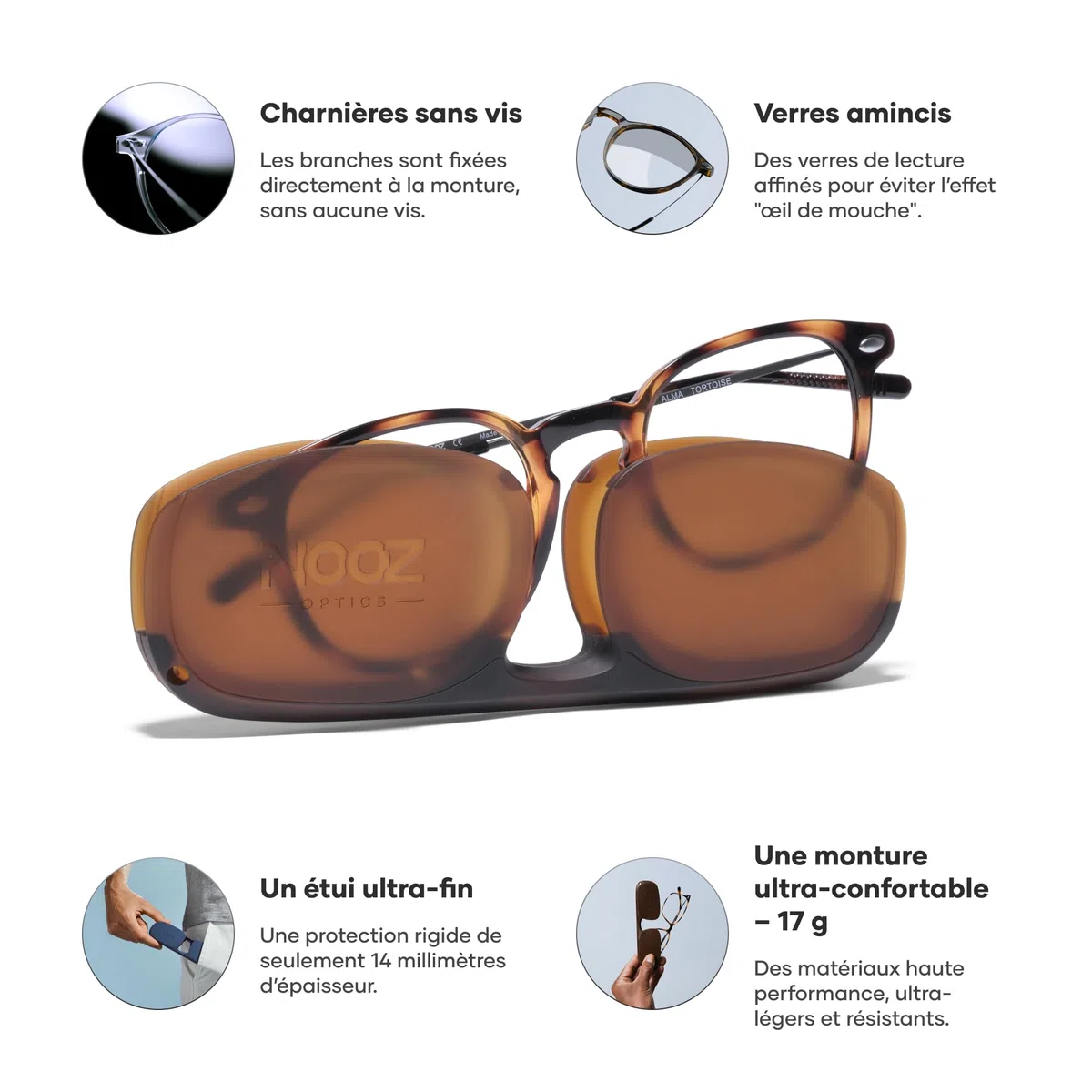 Nooz Alma Gafas de Lectura Unisex Adulto