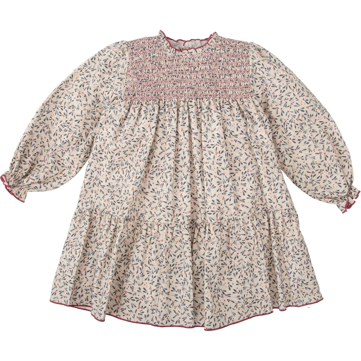 BABIDU Vestido Niña Manga Larga, Algodón Suave y Transpirable, Diseño Cómodo para el Día a Día o Eventos, Infantil