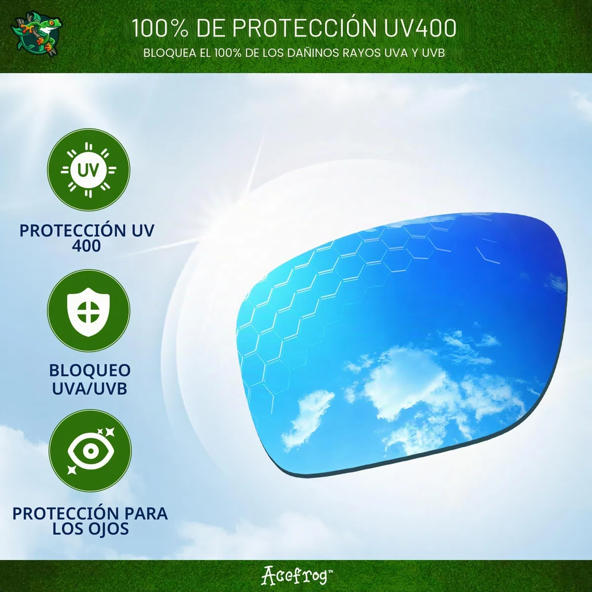 Acefrog 4 pares de lentes polarizados de repuesto para gafas de sol Oakley Holbrook OO9102, ajuste perfecto, inastillable, antiarañazos, paquete económico
