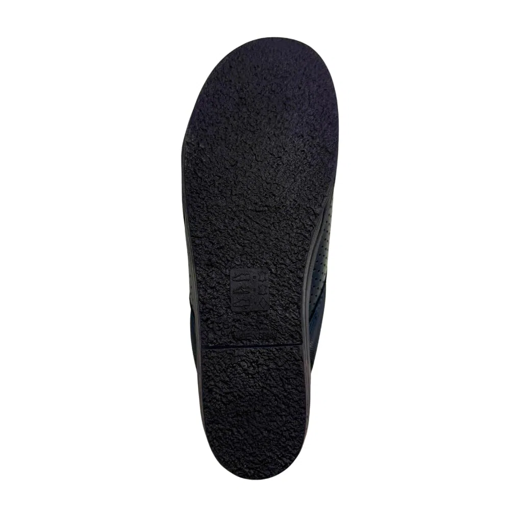 Zuecos Mujer Antideslizantes de Trabajo Calzado Sanitario y ortopédico cómodo para Enfermera, Cocina u Hospital Zapatillas de Piel o Goma Blancas y Azules de la Talla 35 a 41