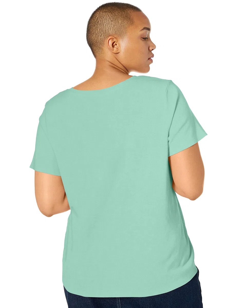 Tommy Hilfiger Adaptive Tommy Hilfiger Camiseta con Cuello En V para Camiseta Mujer