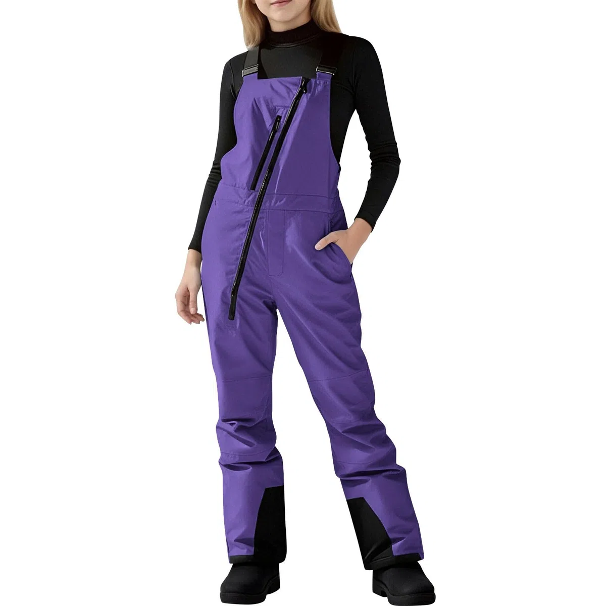 Pantalones de nieve para niños y niñas, impermeables, aislantes del calor, para invierno, al aire libre, esquí, snowboard, mono, pantalones de esquí, pantalones de esquí, pantalones de nieve