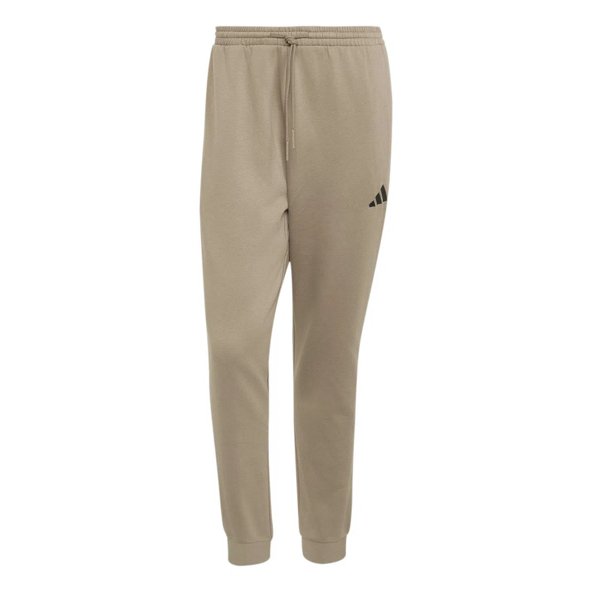 adidas Hombre Essentials Feelcozy Fleece Pants, Khaki Six/Black, S