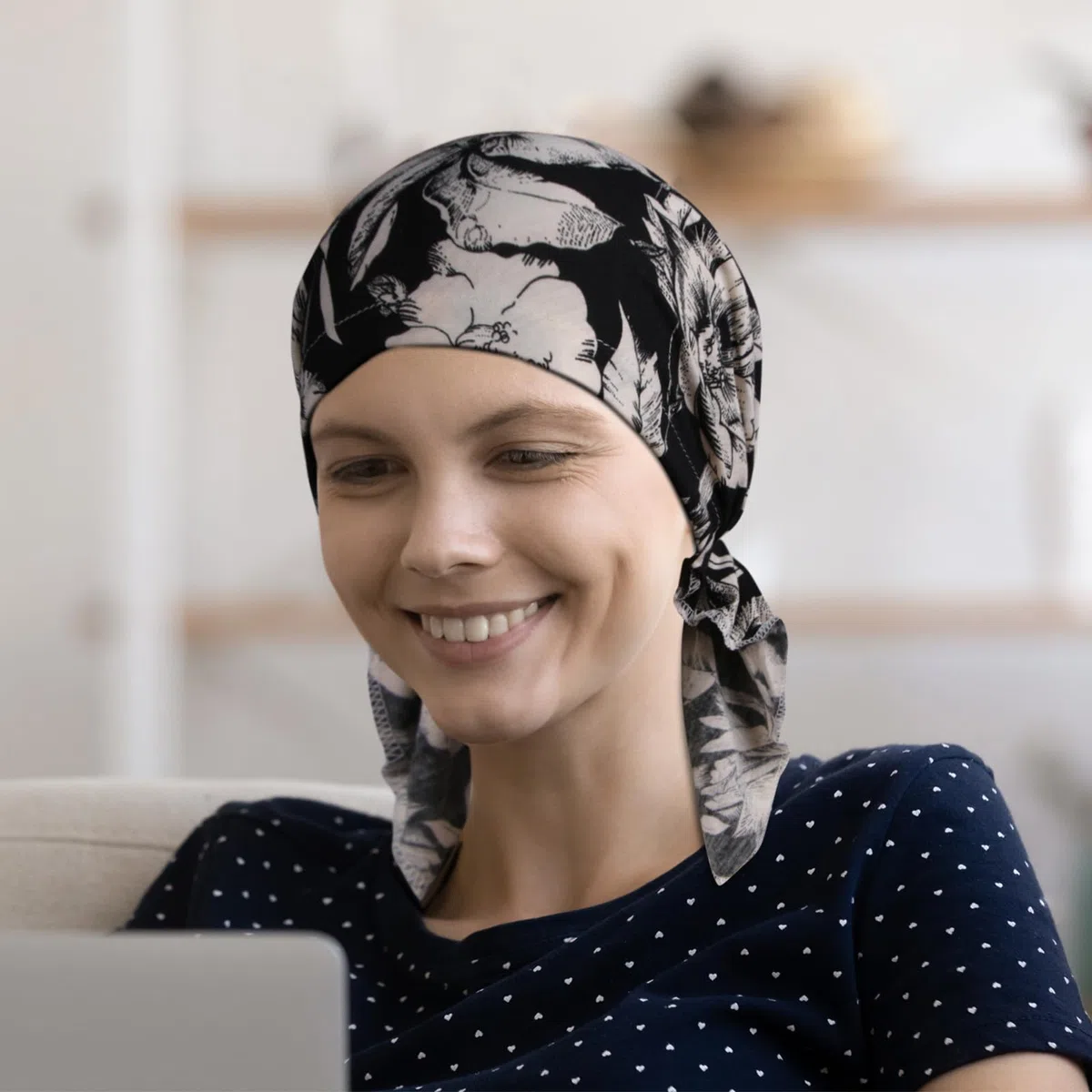 4 diademas de quimioterapia para mujer, bufanda preatada para la cabeza contra el cáncer para la pérdida de cabello