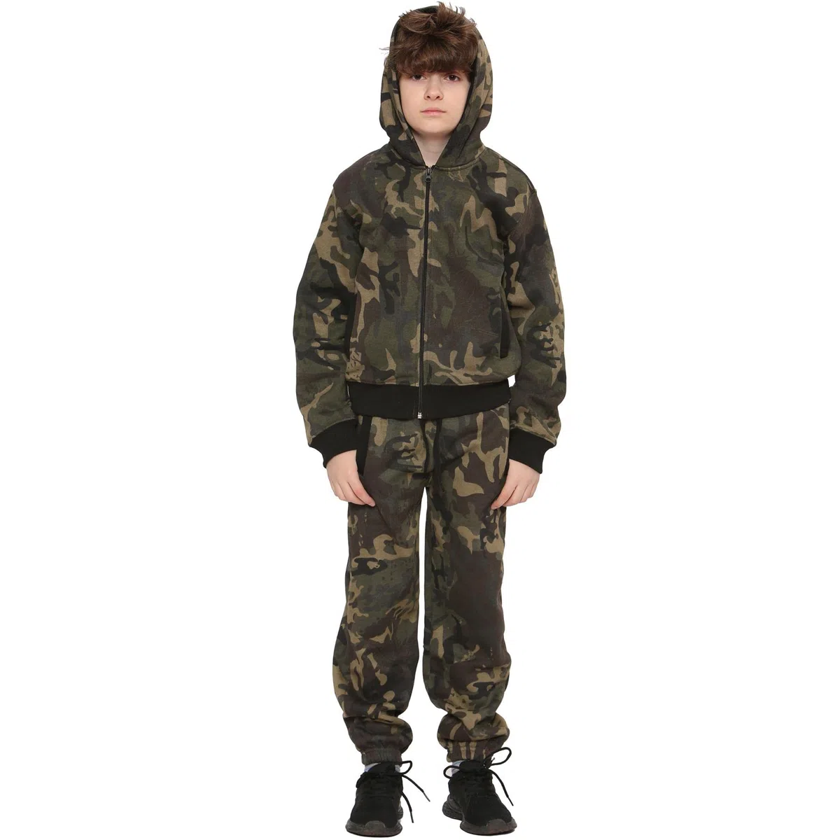 A2Z 4 Kids Niños Chandal Muchachos Muchachas Diseñador Camuflaje Imprimir Con Cremallera Top Sudadera Con Capucha Y Fondo Trotar Traje Edad 5-13 Años