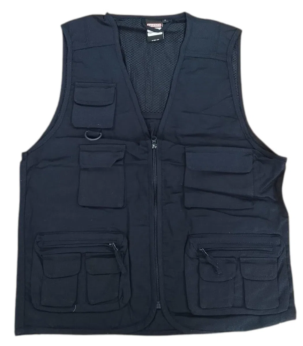 Genérico Chaleco Multibolsillos Transpirable Safari | Ideal para Trabajo, Aventura | Sarga Resistente y Confortable | Muchos Bolsillos = 9