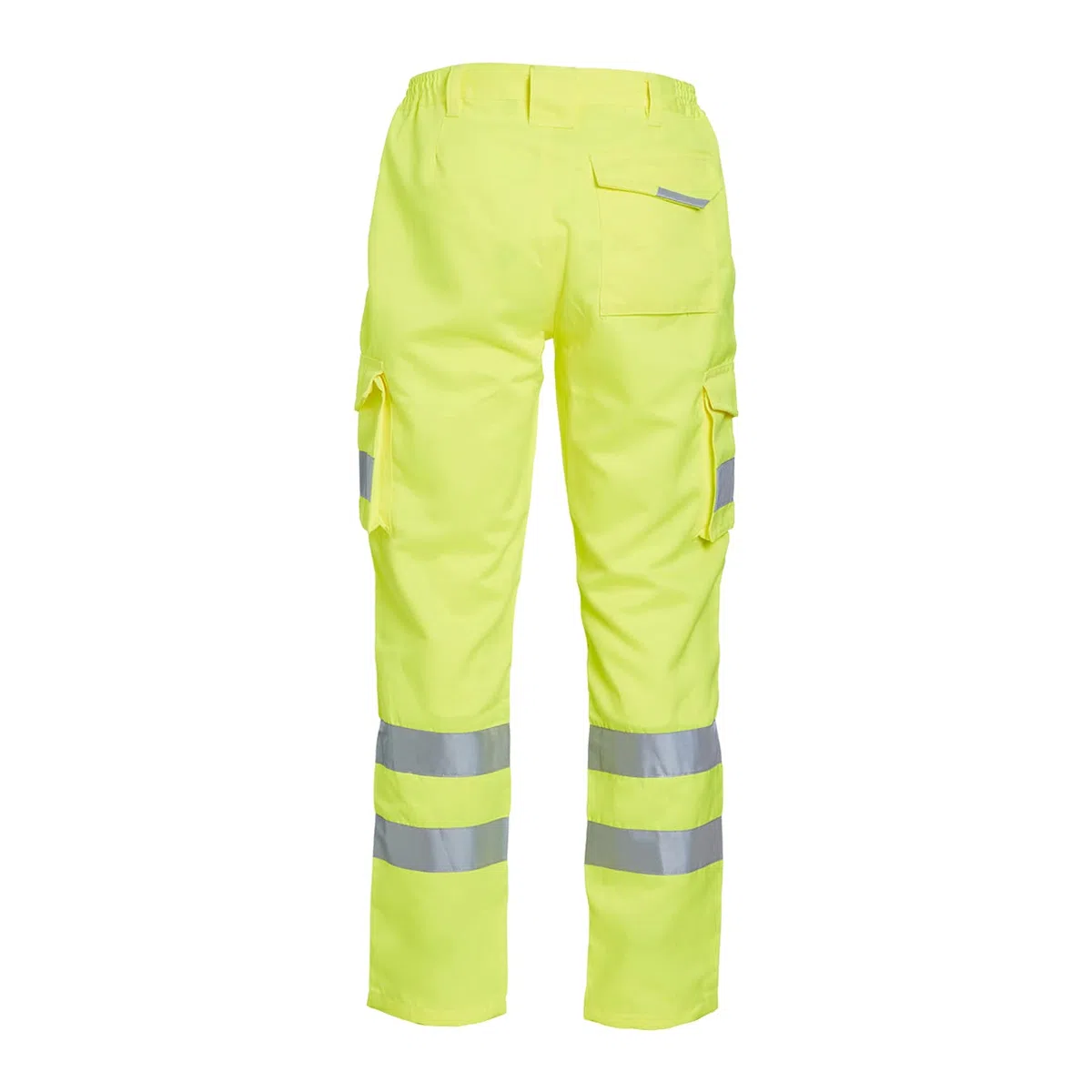 Blackrock Pantalones de polialgodón Amarillo de Alta Visibilidad, Transpirables, Reflectantes, de Alta Visibilidad, con certificación EN