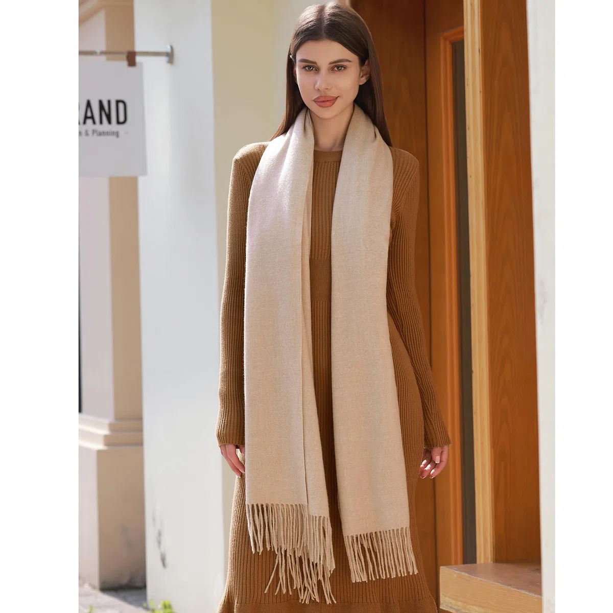 RIIQIICHY Pañuelo, chal, bufanda pashmina para mujer, para boda, bufanda para pasar un invierno cálido