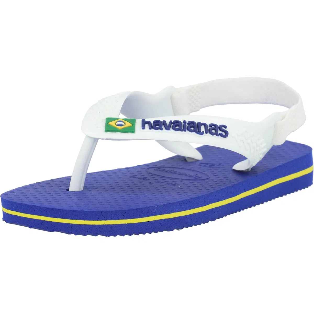 Havaianas Brasil Logo - Chanclas para hombre, color blanco y azul marino