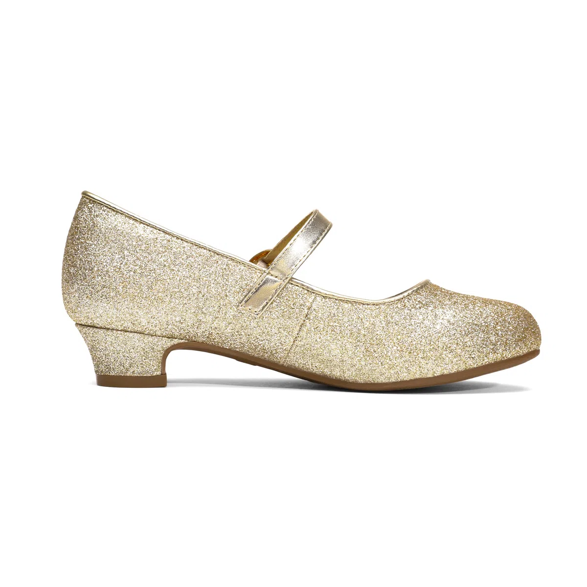 DREAM PAIRS Kids Bailarinas Niña Zapatos de Vestir de Tacón Cómodos para Fiesta Ballet Flats Chicas Princesa Brillante KFL219,Size 30,Oro,KFL219