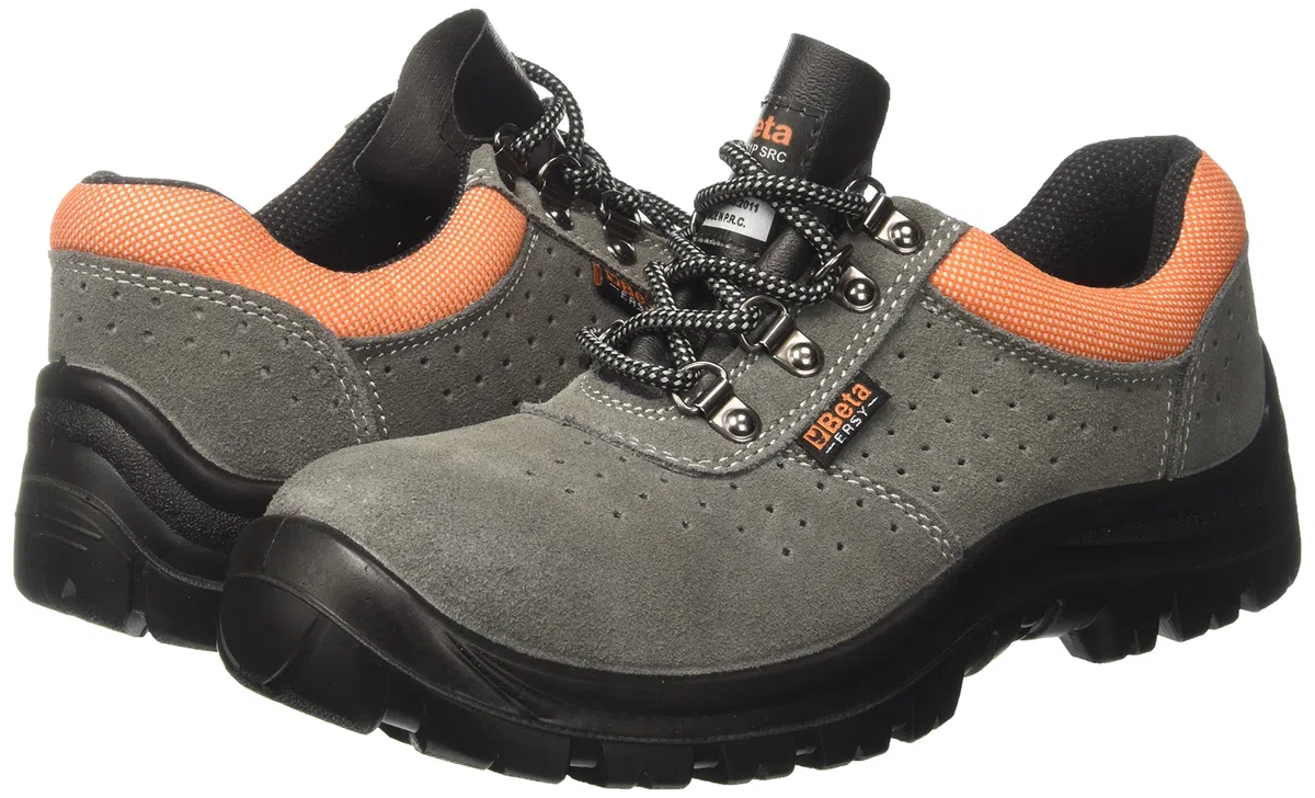 Beta - Beta & Ndash; Zapato B & Aacute;Sico de Ante Gris de Trabajo, 7246E S1P, N. 42