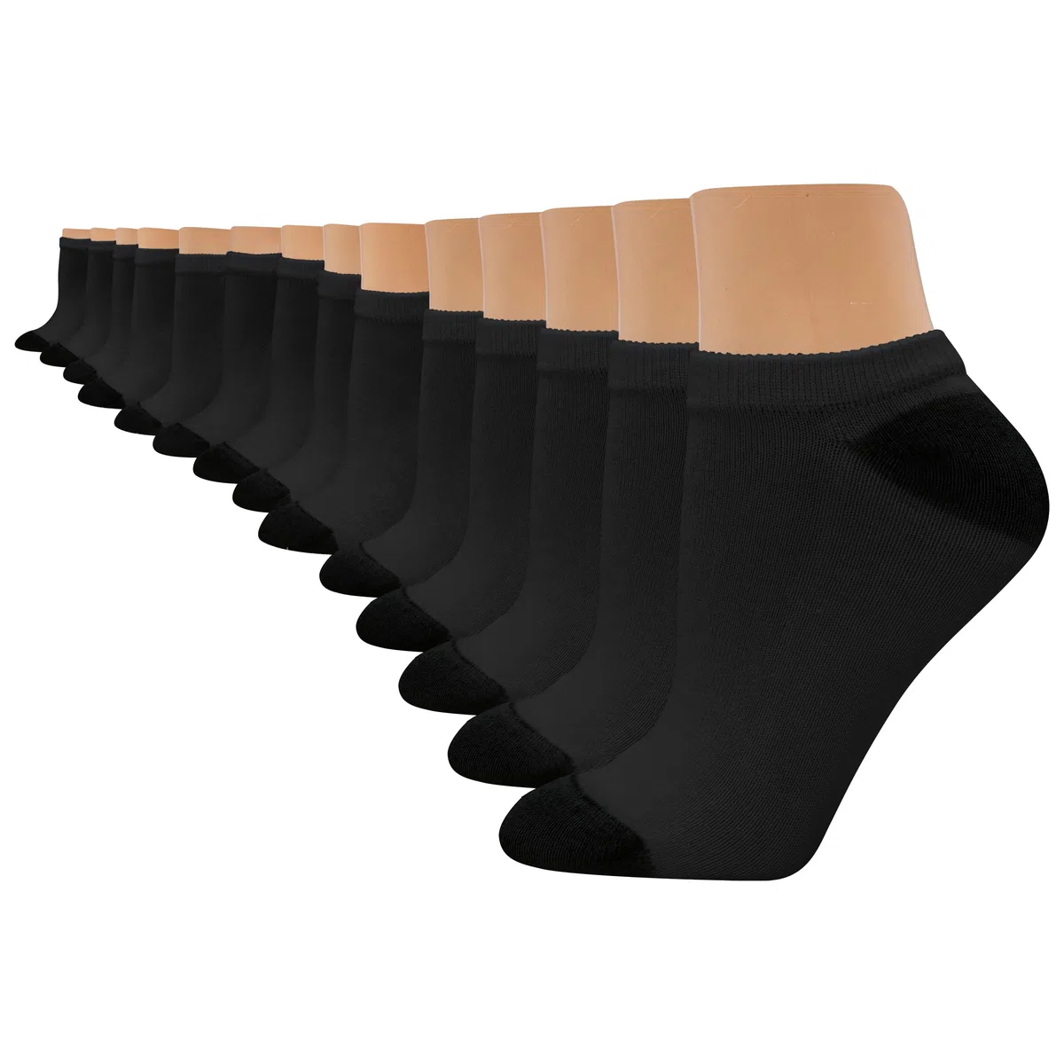 Hanes Value, No Show Soft Moisture-wicking Socks, Available In 10 And 14-packs Calcetines Mujer (Pack de 14)