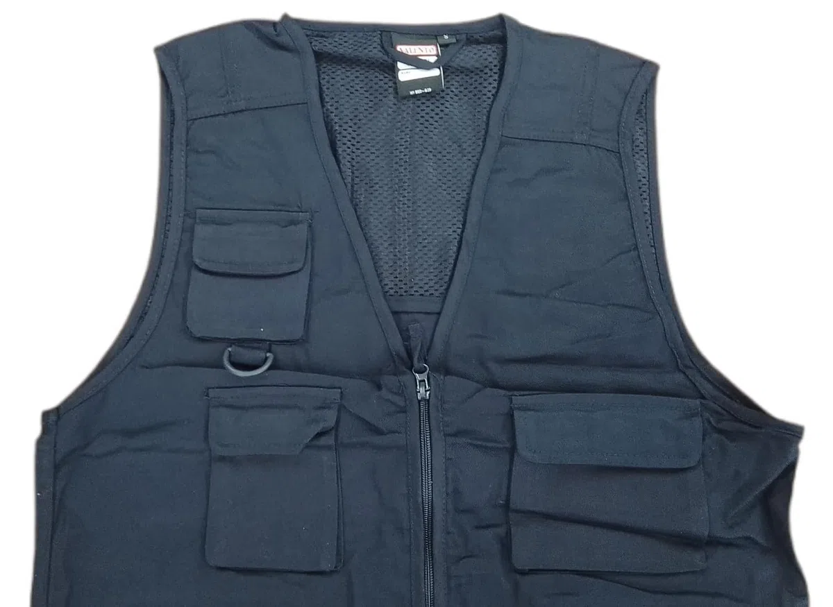 Genérico Chaleco Multibolsillos Transpirable Safari | Ideal para Trabajo, Aventura | Sarga Resistente y Confortable | Muchos Bolsillos = 9