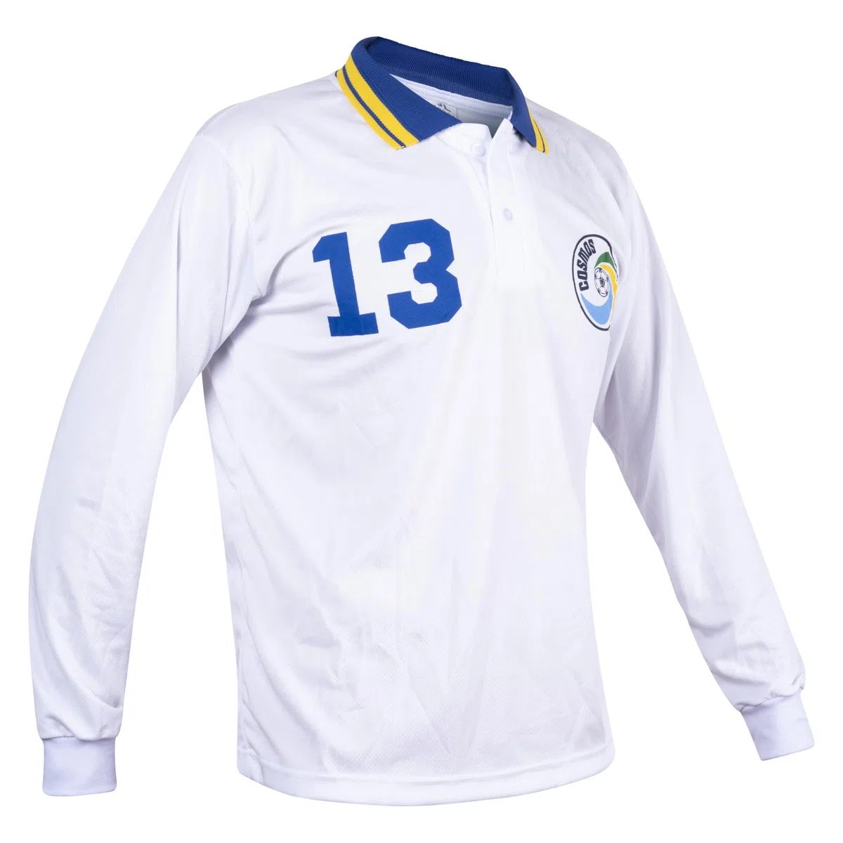 NY Cosmos Neeskens 13 Camiseta de Fútbol Manga Larga Hinchas Deporte Retro Vintage Blanca