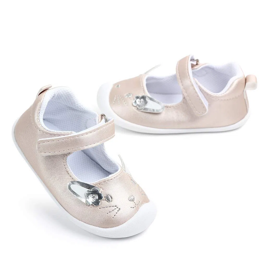 LACOFIA Zapatos Primeros Pasos Niña Antideslizante Calzado de Fiesta Bailarinas Princesa Bebé