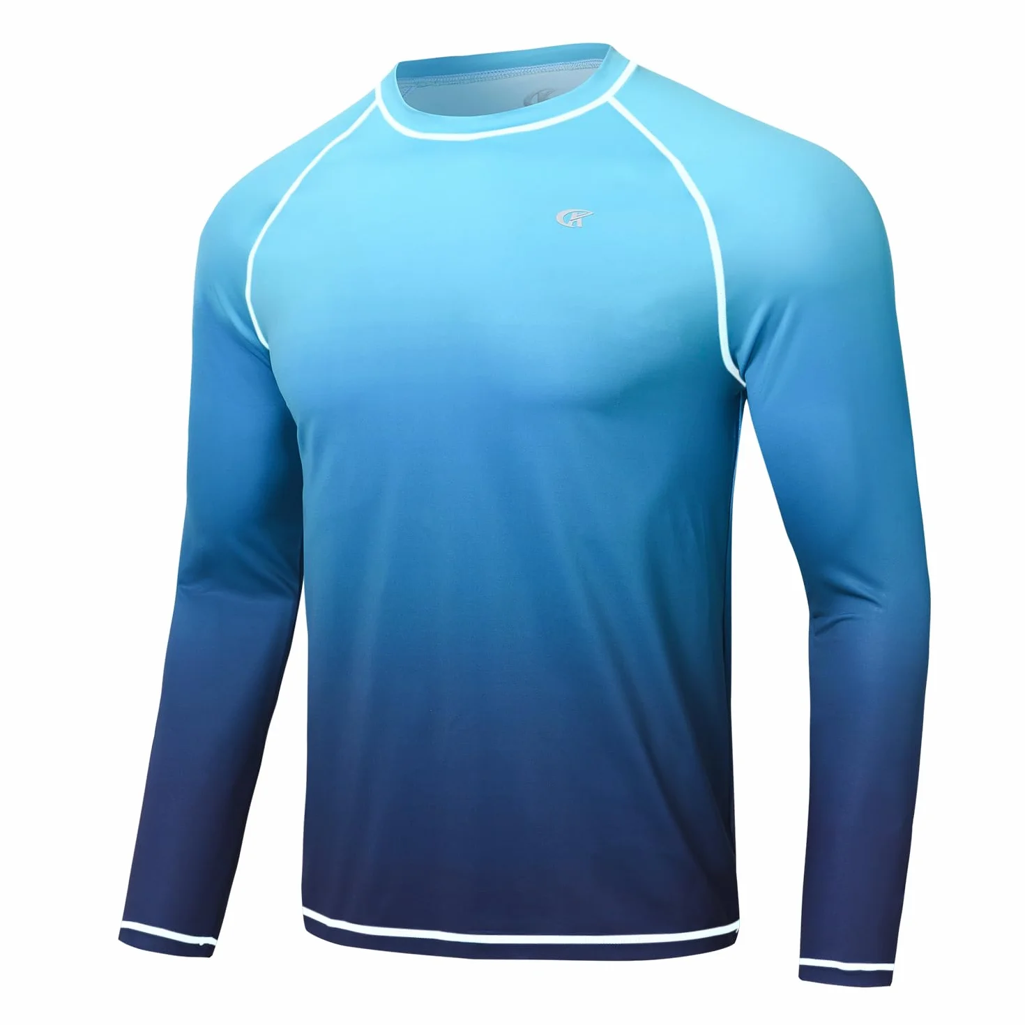 Huayuzh Rashguard Camiseta de natación de manga larga para hombre, de secado rápido, transpirable, para surf, pesca, senderismo