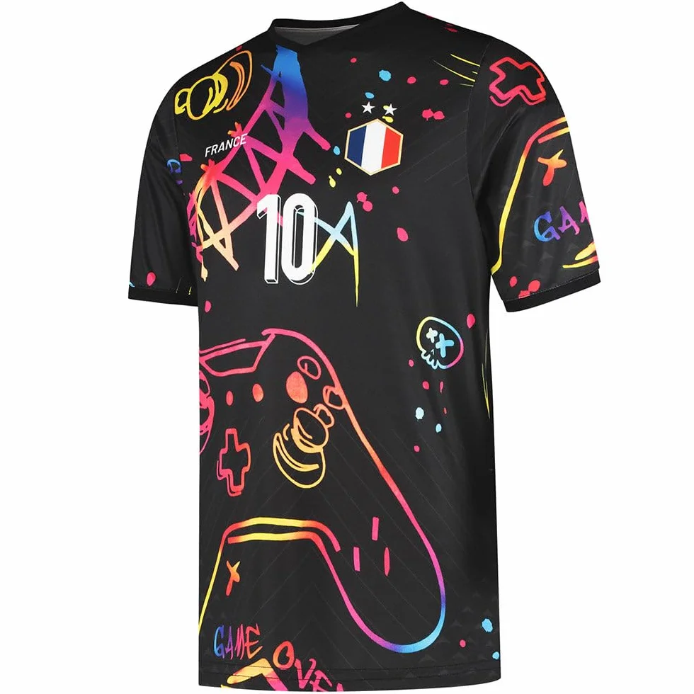 Camiseta Mbappe Niño - Camiseta de Fútbol de Francia - Kit de Juego - Equipación de fútbol - Chico - Ropa de Futbol - Talla 116