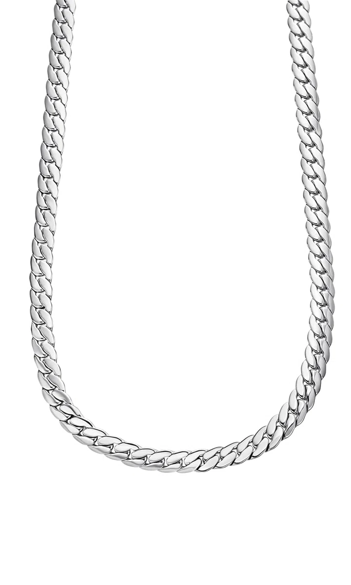 LOTUS STYLE Cadena Acero Inoxidable Hombre de 316l - Diseño Sofisticado y Resistente al Agua 500.00 mm LS2210-1/1 Collar Hombre - Regalo de Cumpleaños, Aniversario, Día del Padre y Ocasión Especial