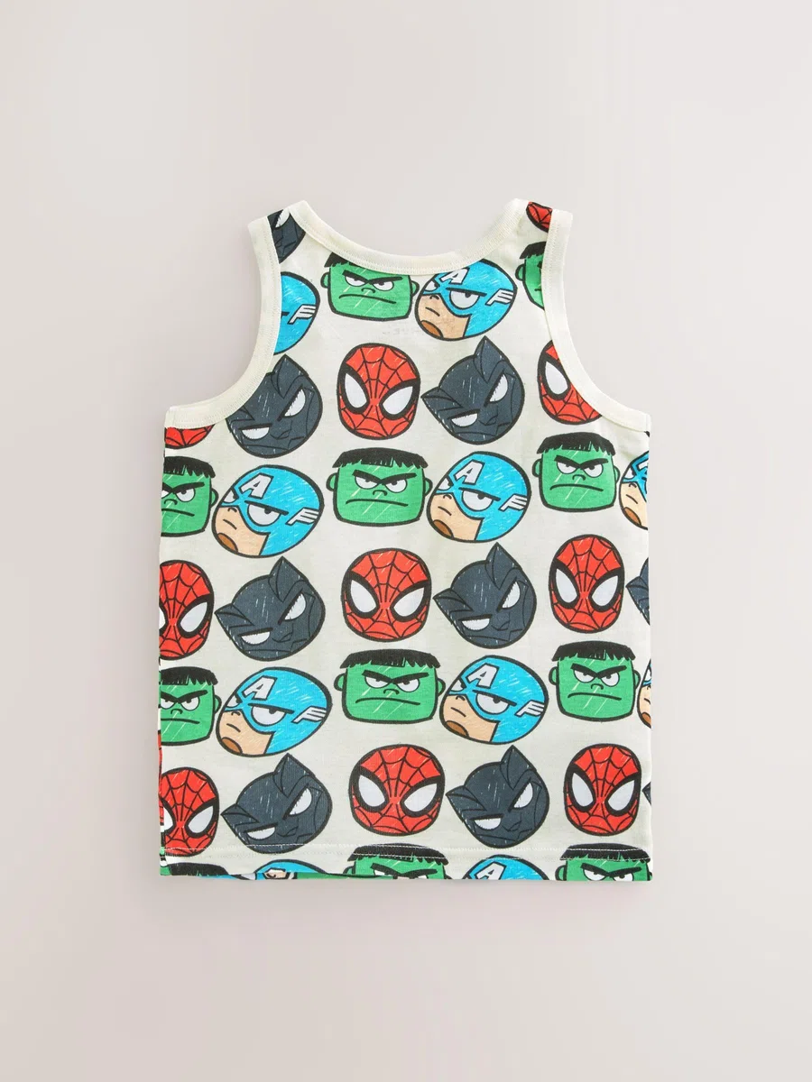 NEXT Niños Pack de 3 camisetas sin mangas de Marvel 100% algodón
