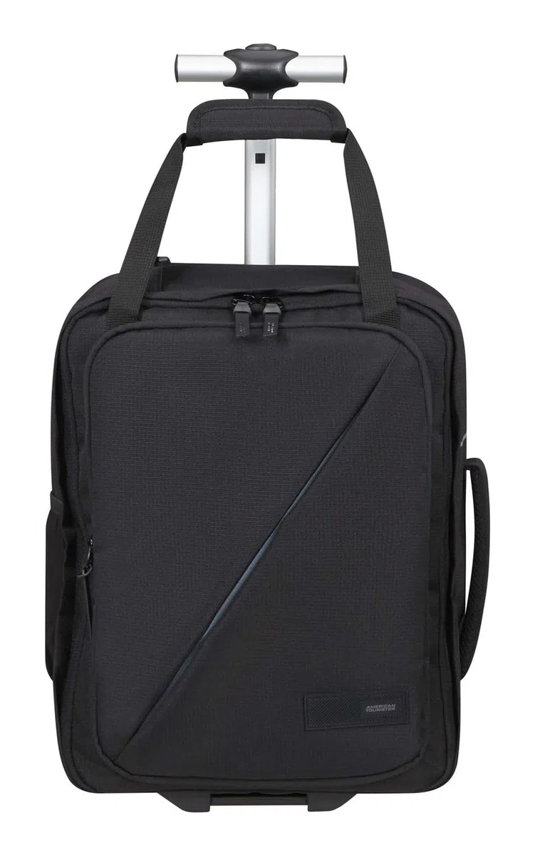 American Tourister Take2Cabin - Ryanair/Wizz Air/Vueling Bolsa de Cabina 40 x 30 x 20 cm, 24,5 l, 1,50 kg, Mochila con Ruedas, Equipaje de Mano, Mochila de Avión MS Bajo Asiento, Negro