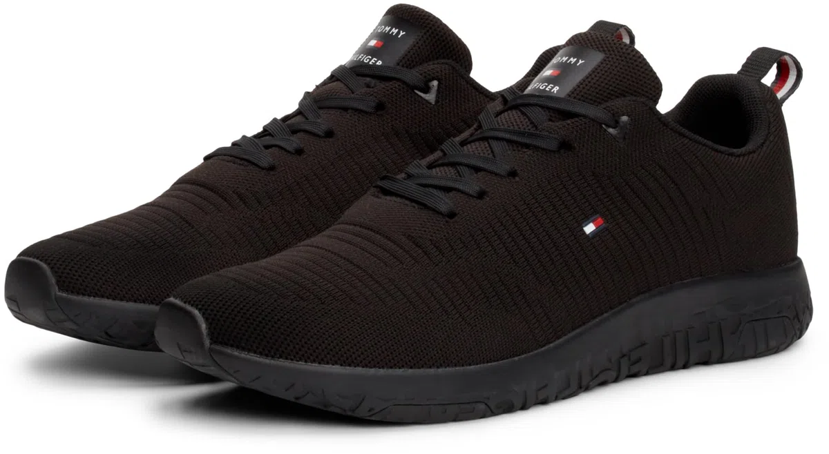 Tommy Hilfiger Hombre Sneaker Running Corporate Knit Rib Runner Zapatillas Deportivas