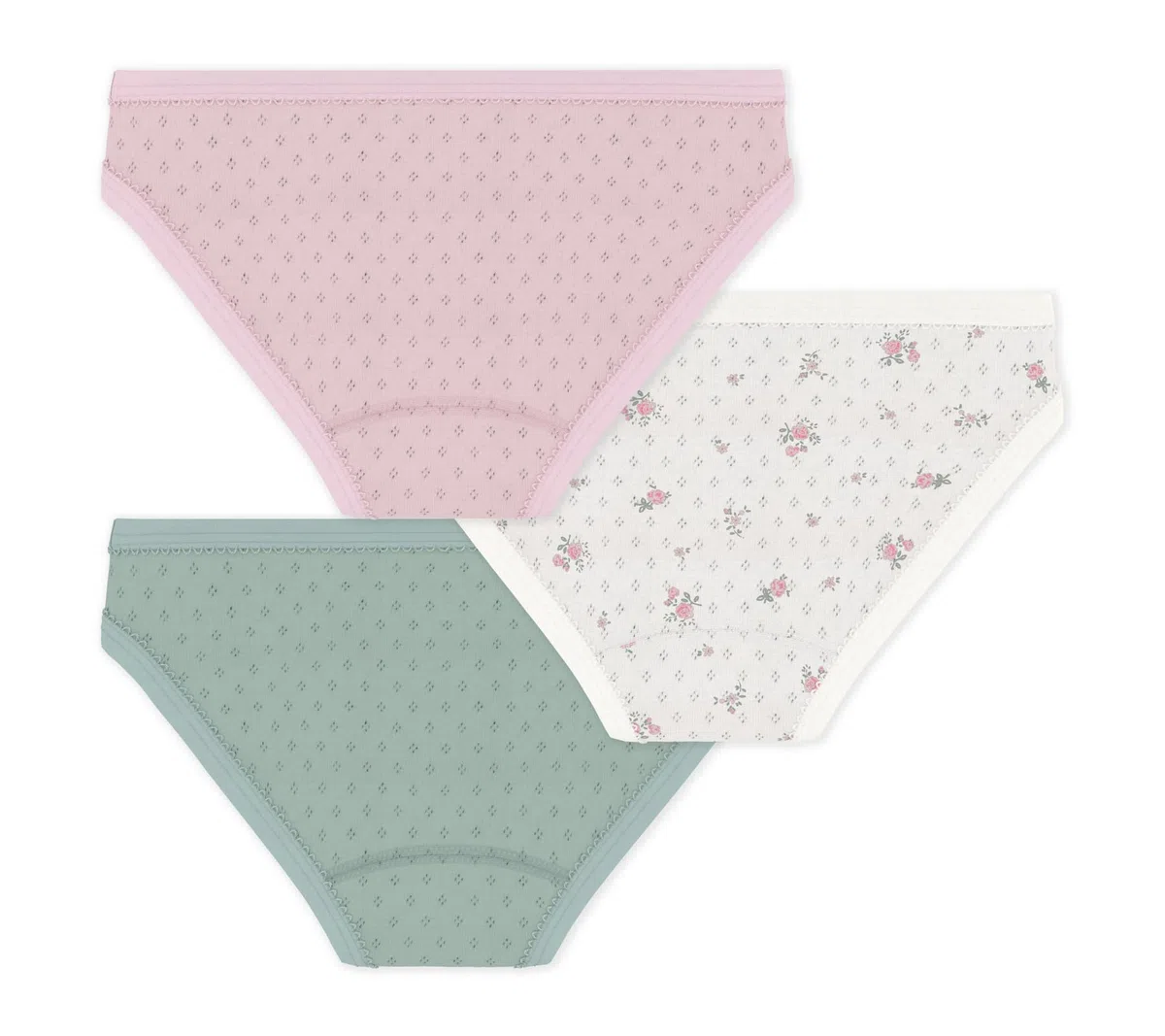 Petit Bateau A0fh6 Ropa Interior DÍA Niñas (Pack de 3)