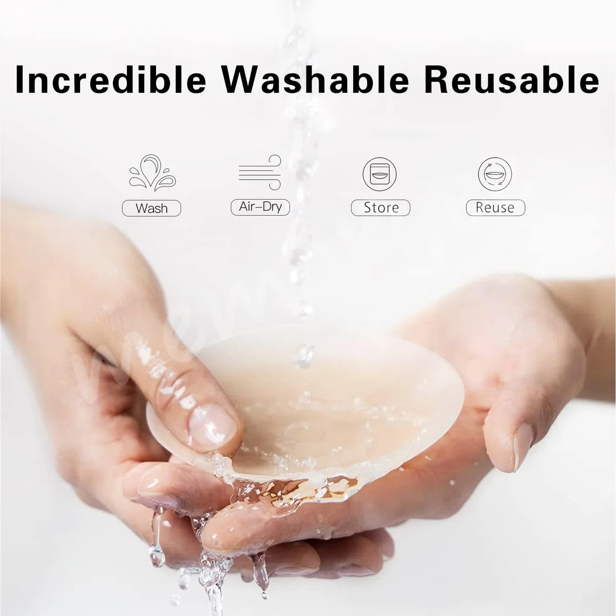 Memoryee Pezoneras, Ultra Finas Cubre Pezones para Mujer Pastillas Cubierta Silicona Adhesiva Reutilizable Sujetadores Invisible Pasties Pétalos Pecho con Caja de Regalo [8 cm]