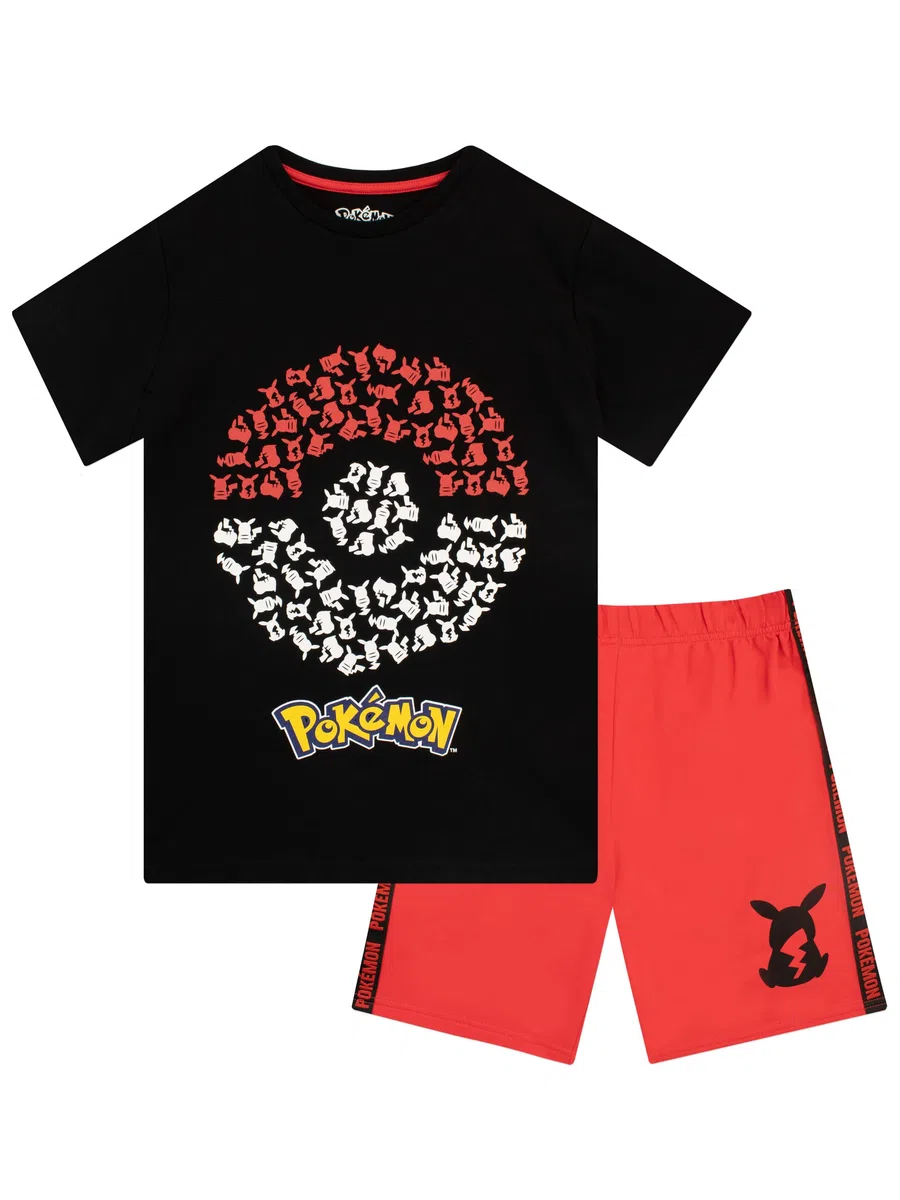 Pokémon Niños Superior Y Corto Pikachu