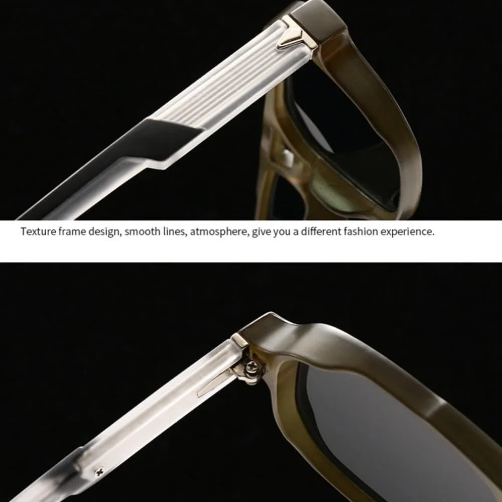 Gafas de sol de moda para hombre y mujer con remaches, protección UV400.
