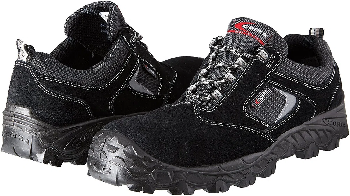 Cofra FW210-000.W42 - Zapatos de Seguridad Suez S1 P SRC, Talla 42 Pulgadas, Color Negro