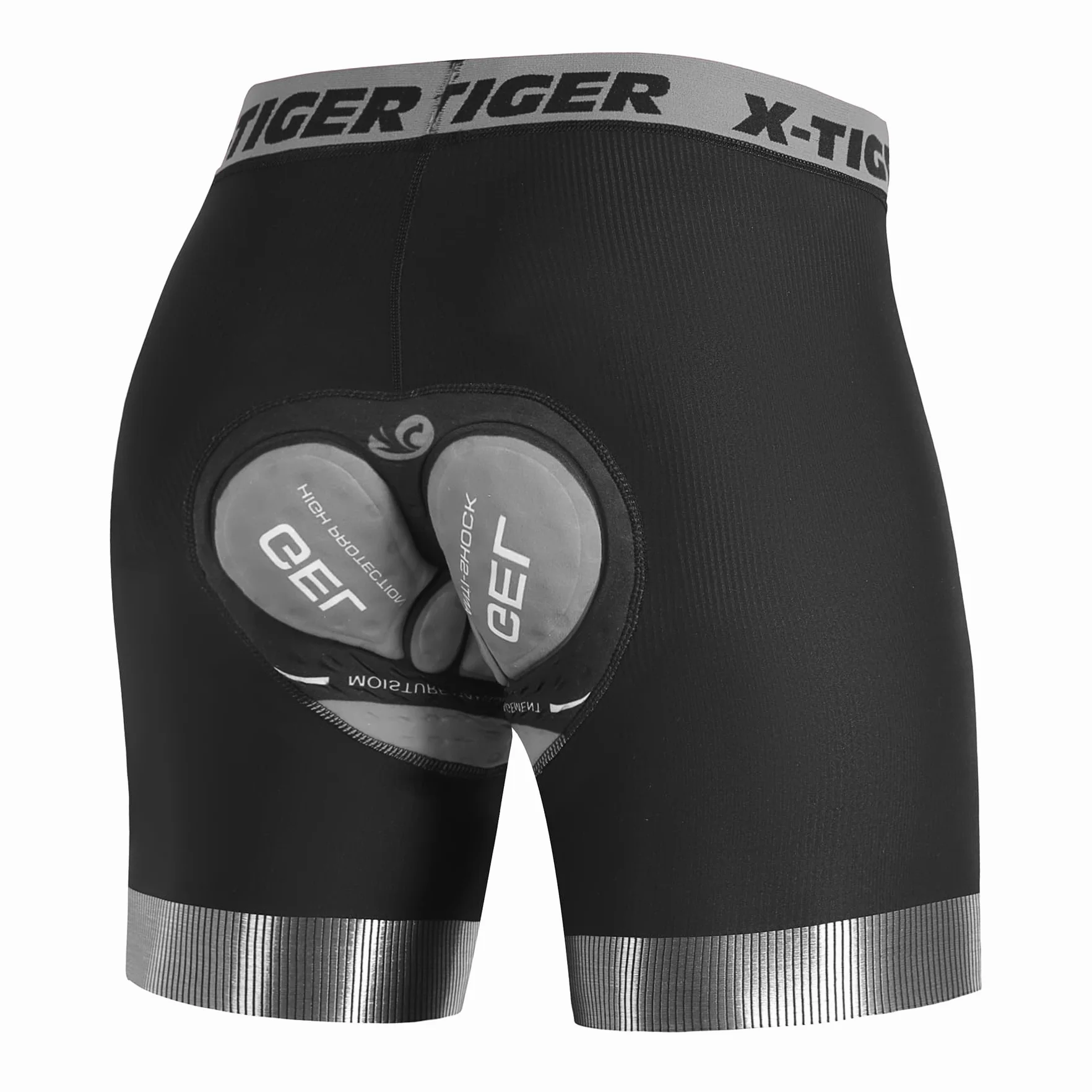 X-TIGER Culotte Ciclismo Hombre 5D Gel Acolchado Ropa Interior de Bicicleta MTB Pantalon Ciclismo Hombre