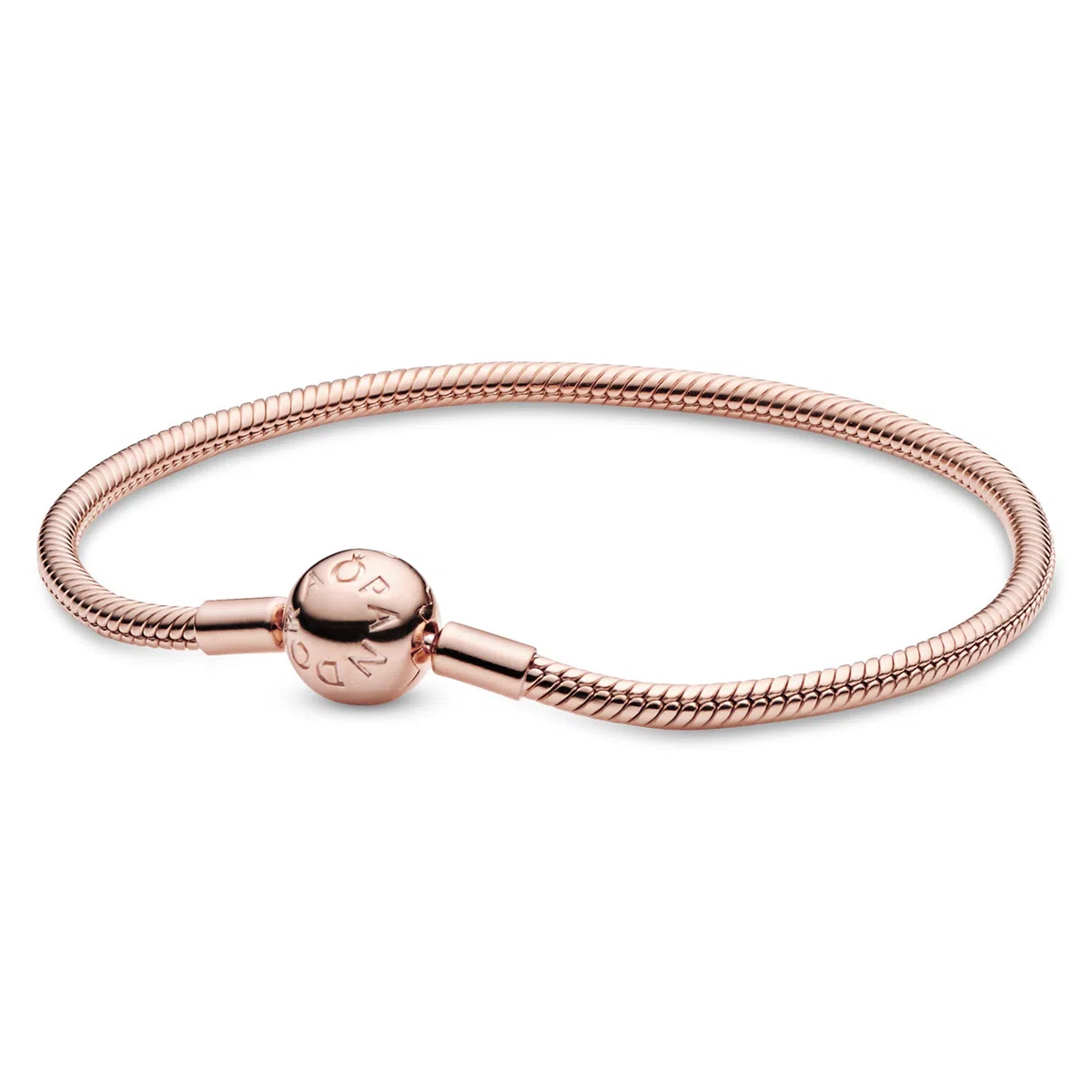 Pandora Icons 14k rose gold-plated snake chain bracelet