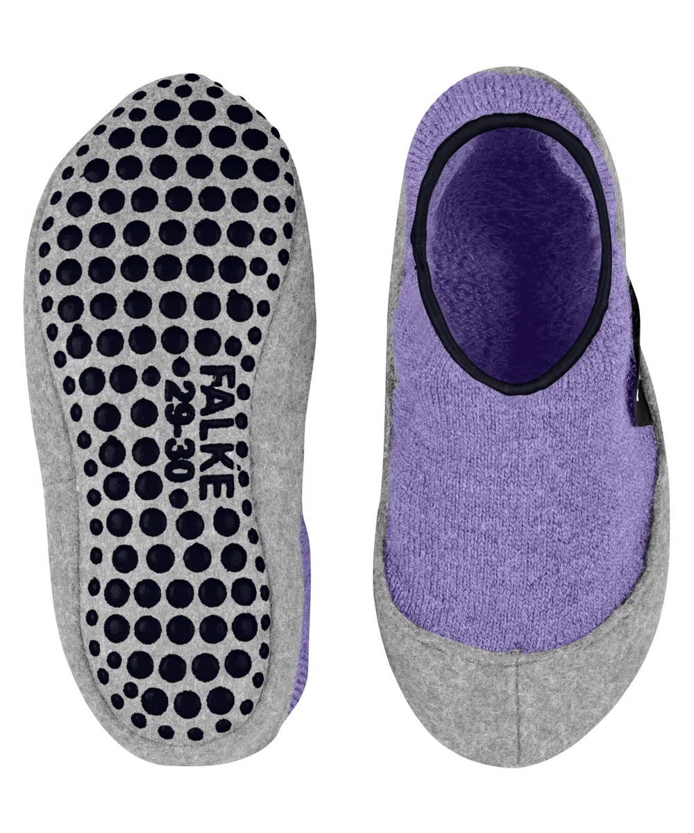 FALKE unisex niños Cosy Slipper calcetín pantufla antideslizante nubs impreso en suela agarre mejorado caliente interior de felpa transpirable regulación del clima antiolores lana 1 par