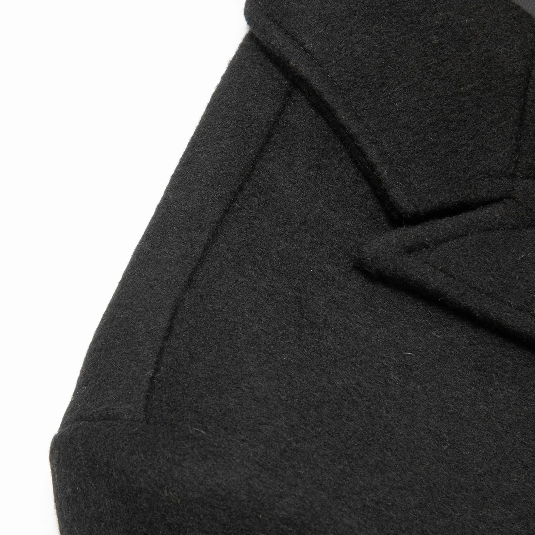 Allthemen Abrigo cálido de doble botonadura para hombre gabardina larga chaqueta de invierno lana corte entallado