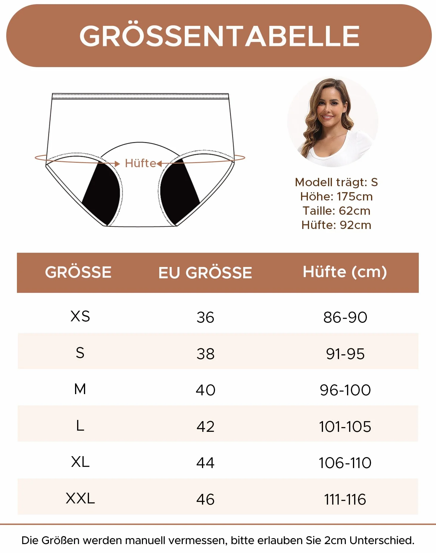 INNERSY Bragas Menstruales Mujer Flujo Abundante Cintura Media Braga Menstrual Algodón Lavables Pack de 3