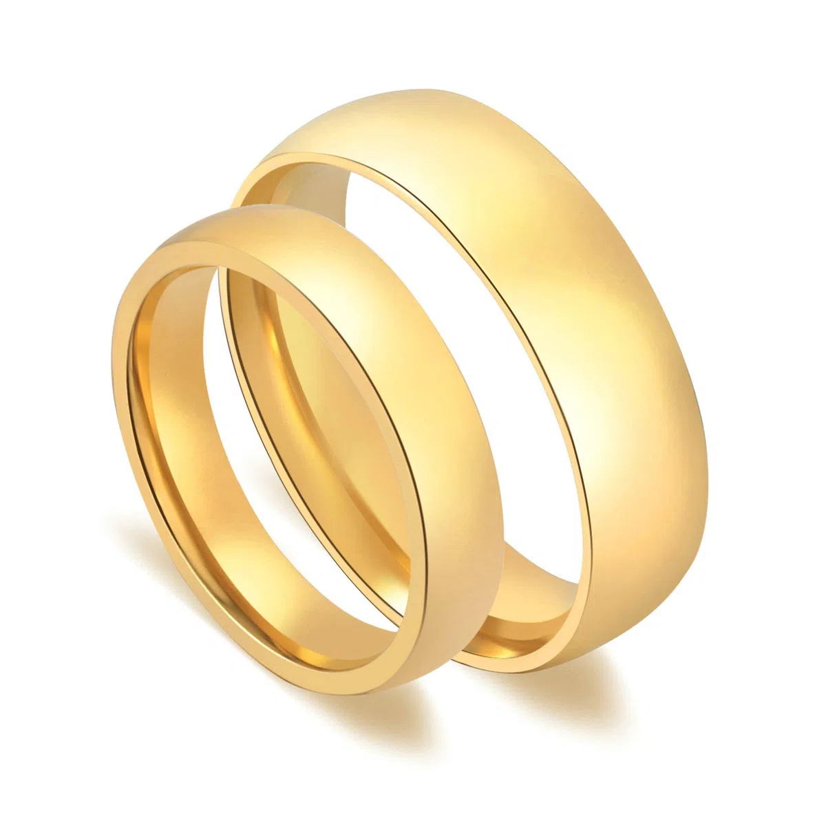 Daesar - Anillo Compromiso Pareja,Anillo Oro Anillo Acero Inoxidable Anillos Mujer Anillos Hombre Anillo Boda