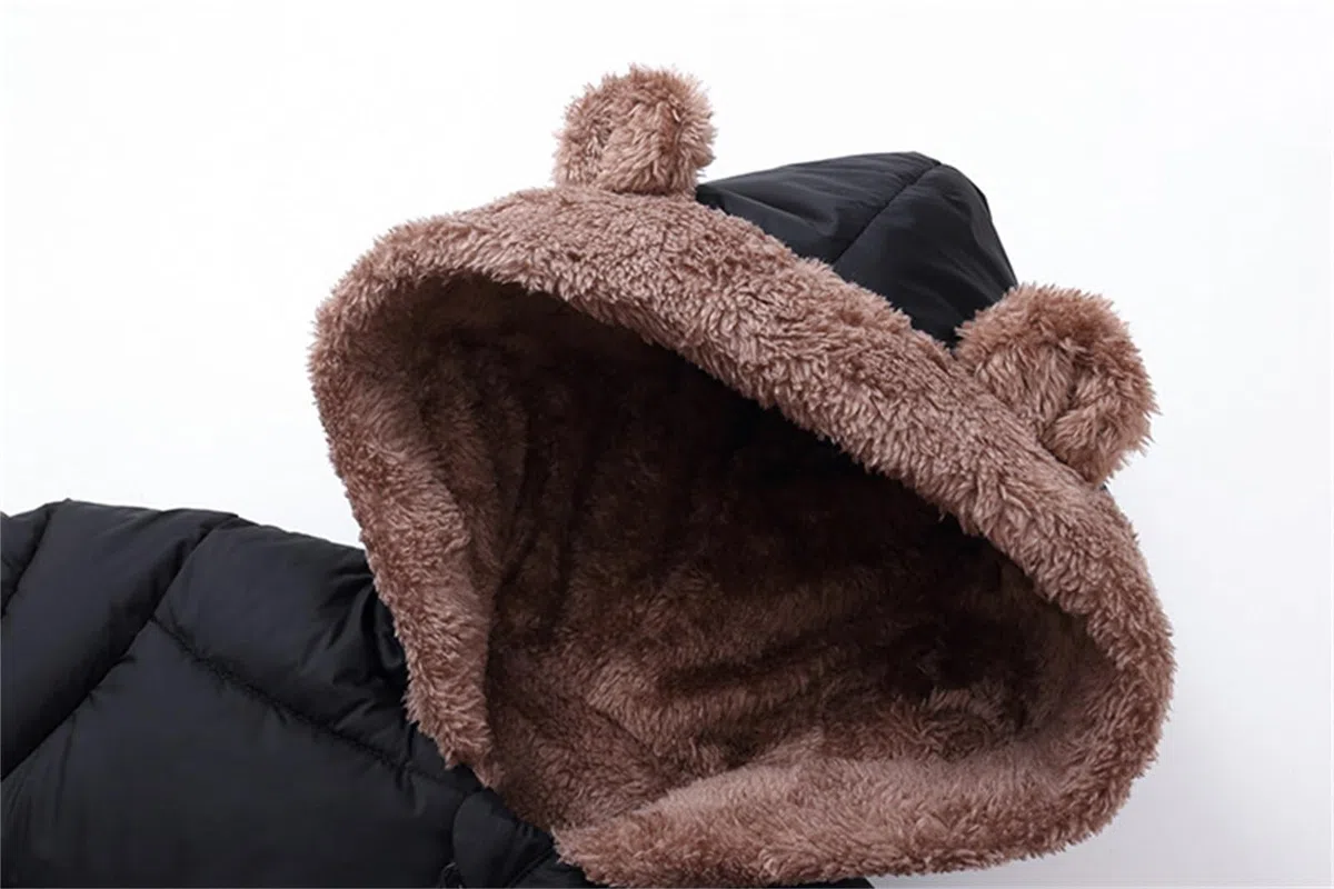 Generisch Traje de nieve para bebé y niña, traje de invierno con capucha, mono con capucha, traje de oso, abrigo cálido para bebés