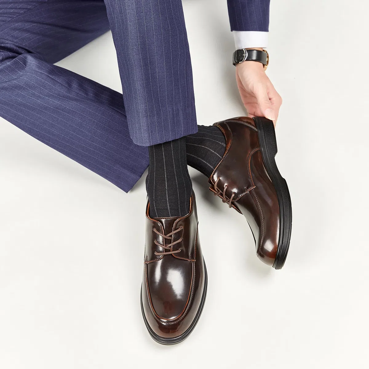 Allthemen Hombre Zapatos Oxford Clásicos Para De Fabricados En Piel Auténtica Estilo Derby Con Cordones