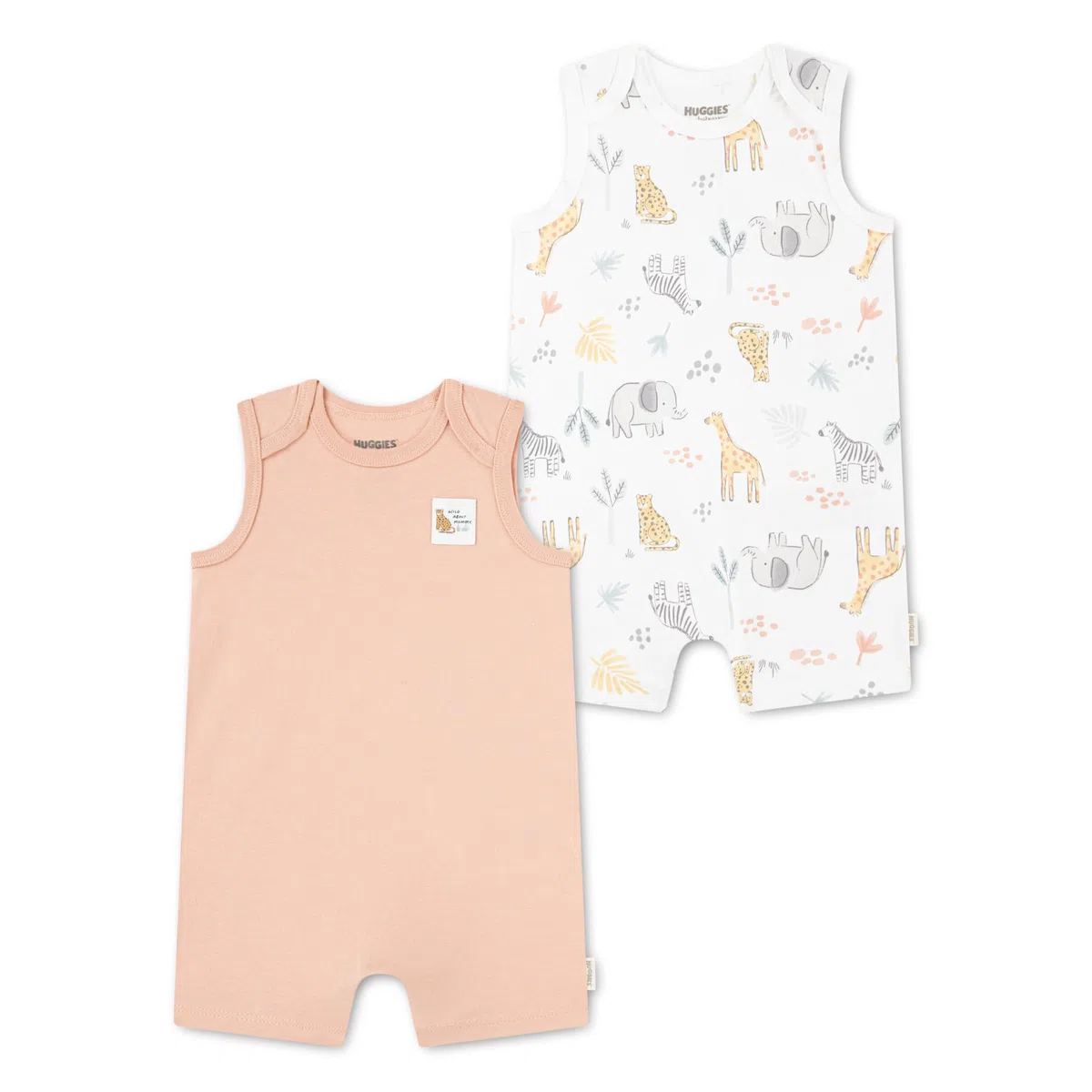 HUGGIES Huggies 2 Pack Romper HUGGIES Paquete de 2 mamelucos Bebé-Niños