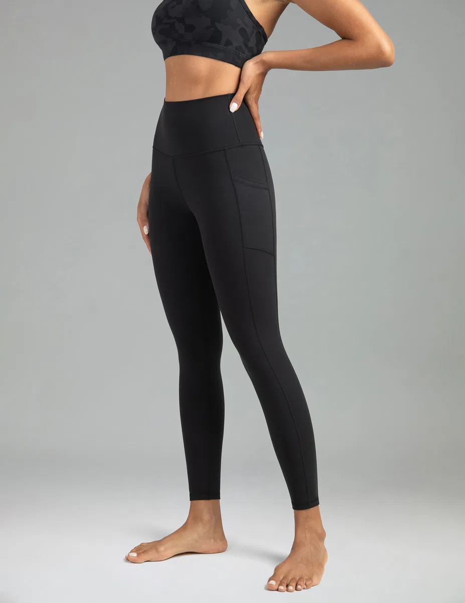 Colofulkoala 7/8 Mallas Deporte de Cintura Alta Mujer con Bolsillos, Leggins Push Up, Fitness Pantalones para Yoga Gym Running Pilates Leggings