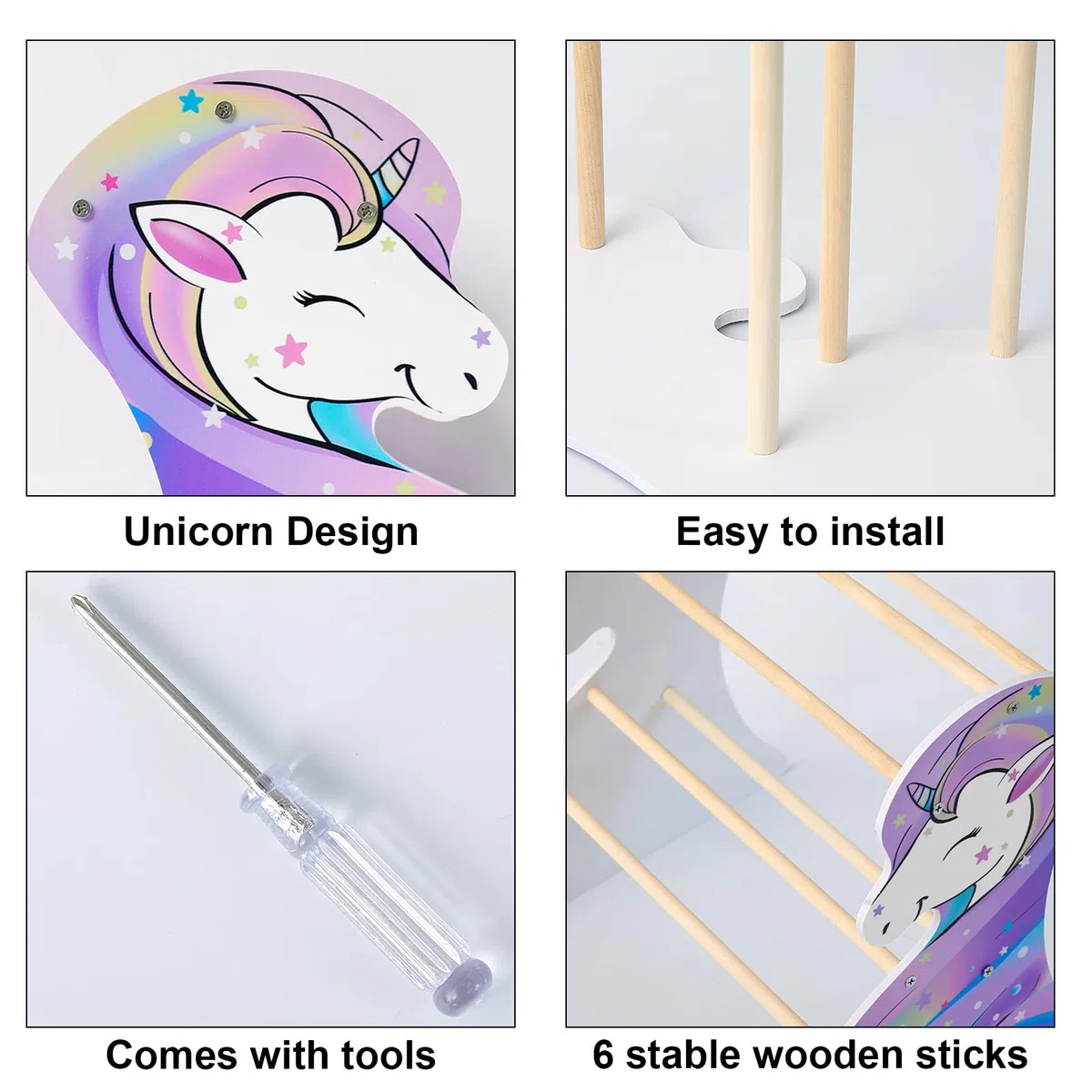 Basumee Escaparate Double Layer para Diadema - Soporte y Organizador de Aro para el Pelo para Niñas