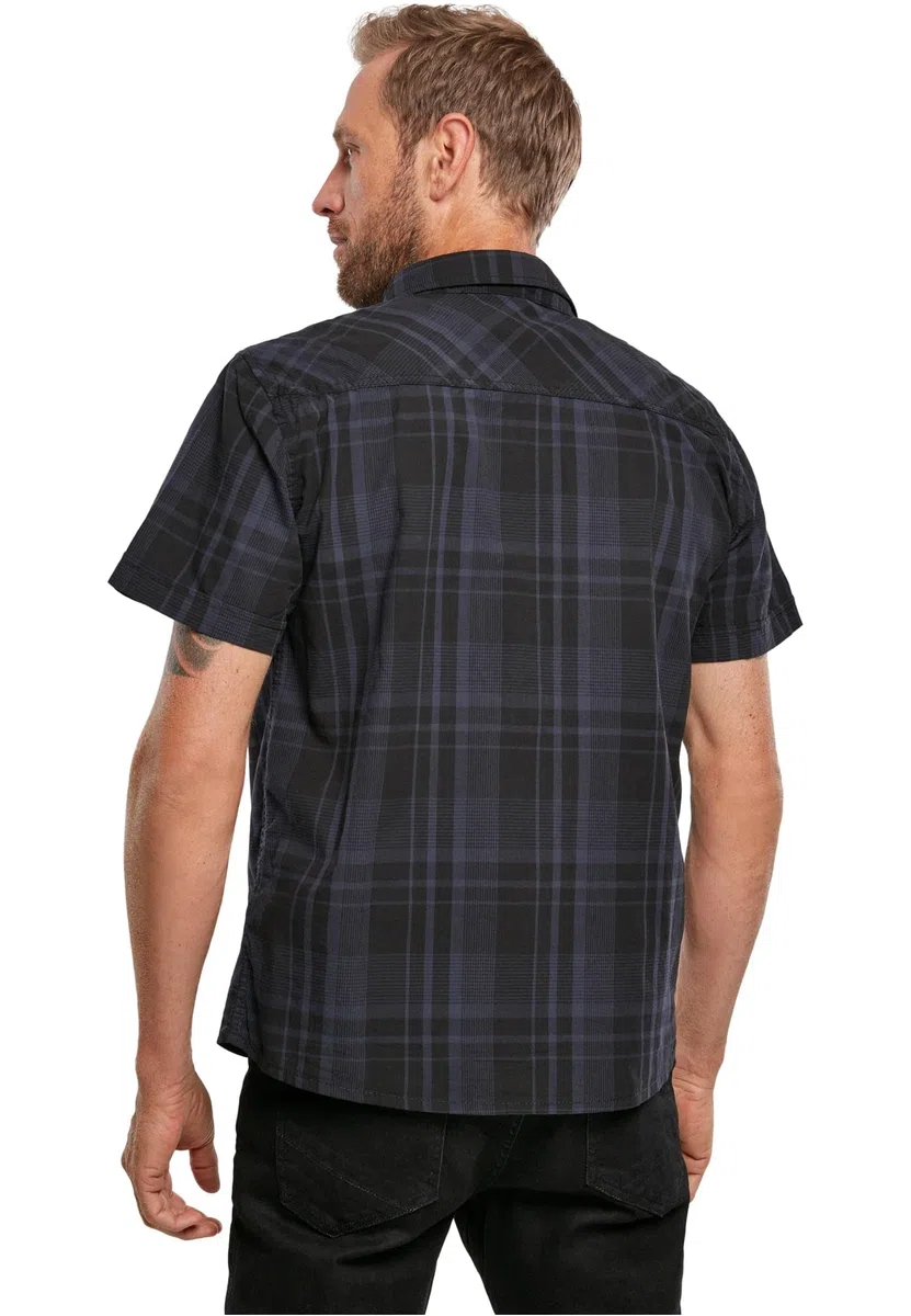 Brandit Roadstar Hombre Camisa Manga Corta Negro Regular