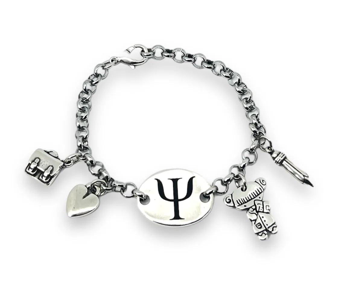 Pulsera "PSICÓLOGA" (Temática Profesiones).