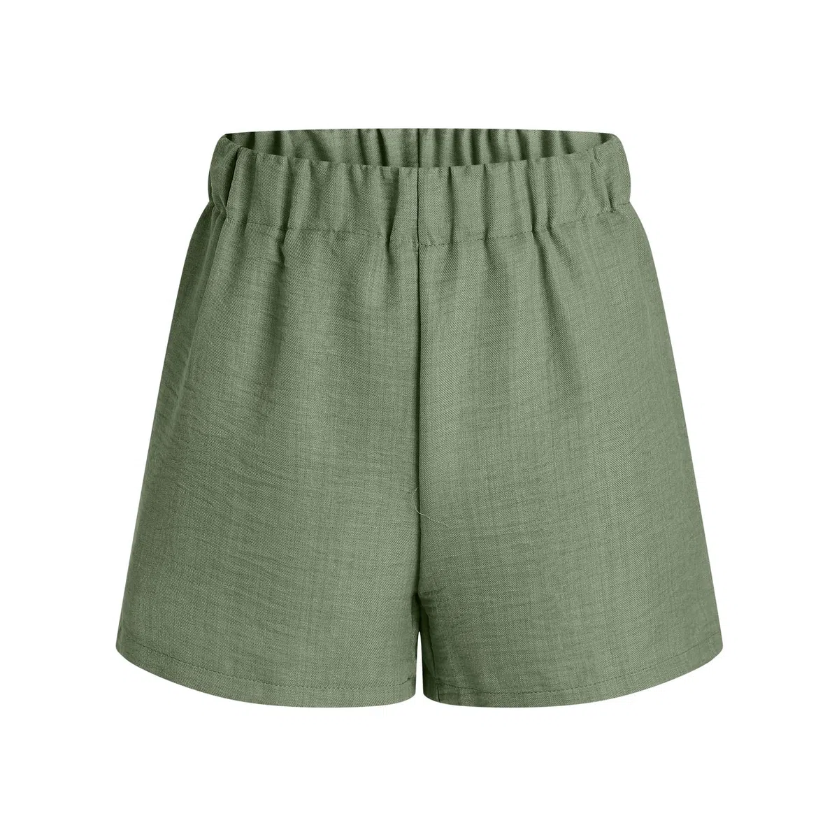 Conjunto de Dos Piezas para Mujer Traje de Verano Traje Ocio con Pantalones Cortos y Top Set Lino y Algodón Informal para Playa Sin Mangas Transpirable Juego Ligero Transpirable Ocio Trabajo