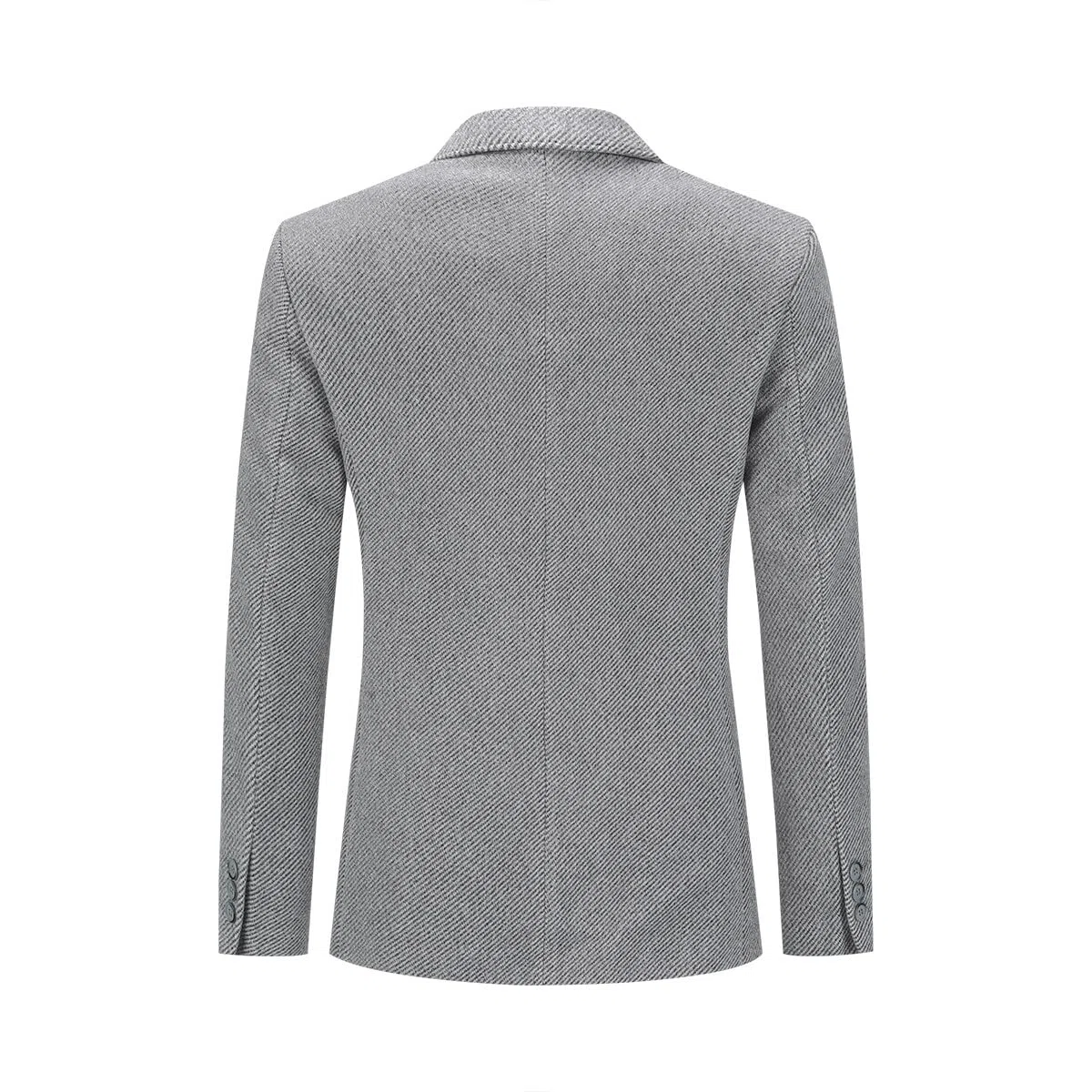 Allthemen Blazer Hombre Formal de Lana Chaqueta Ajustada con Dos Botones a Cuadros para Invierno